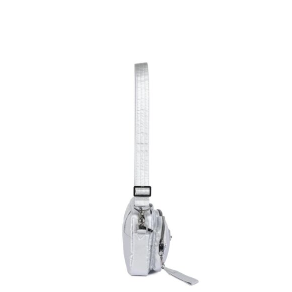 New (without tags) Lug Silver Switcheroo Crossbody w/new Lug Embossed Strap - Picture 4 of 10